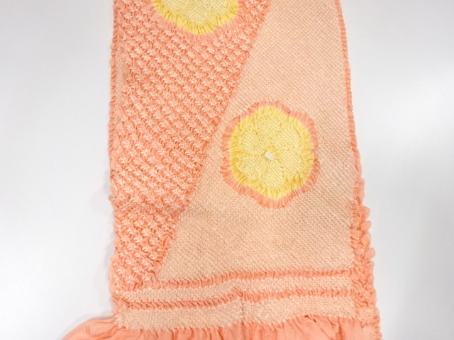  正絹　振袖用　絞り　帯揚げ